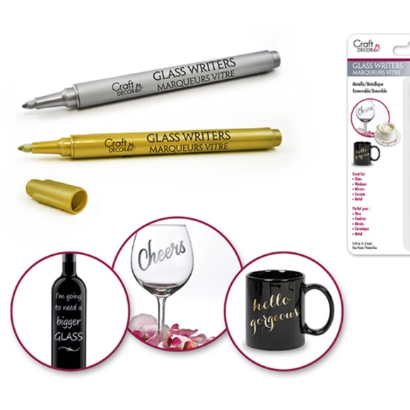 2 pcs Glass Writers Metallic 1.2 mm (Fine Point) - Picture 1 of 5